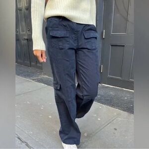 NWT Brandy Melville Dark Blue Cargo Pants